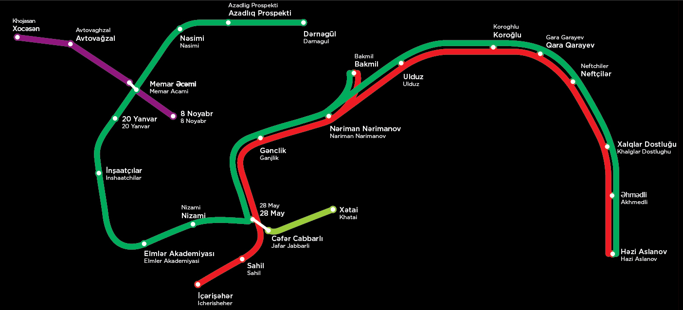 Guide to use the metro stations of Baku - Tours & Transfers in Azerbaijan