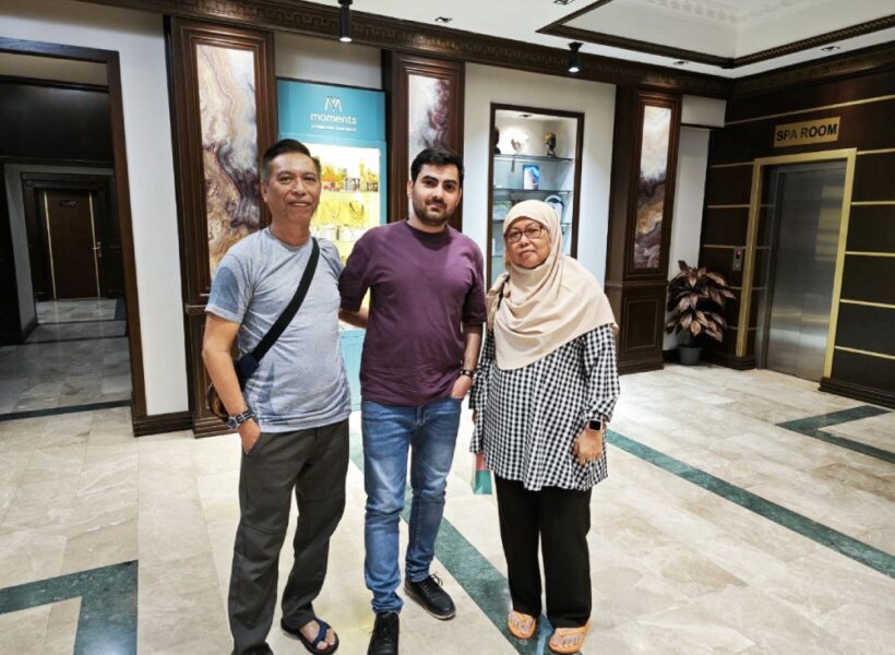 Mr. Zainal and his wife